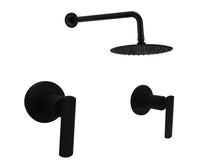 Mezclador Ducha 8" Palanca negro