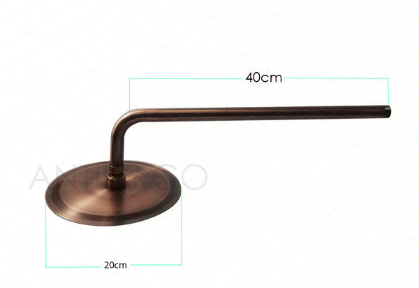 Set Registro y ducha 30cm Cobre antiguo