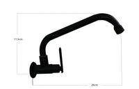 Griferia Pared Negro (Agua fria)