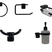 Juego de accesorios negro x 5 piezas