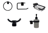 Juego de accesorios negro x 5 piezas