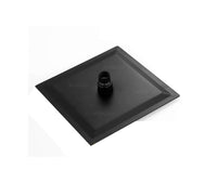 Ducha Cuadrada Negra 20x20cm + Tubo 40cm