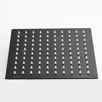 Ducha Cuadrado Slim negro 30x30cm