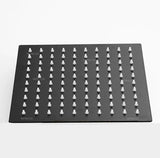 Ducha Cuadrado Slim negro 25x25cm
