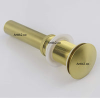 Desagüe push Bronce Natural