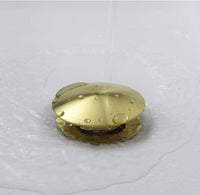 Desagüe push Bronce Natural