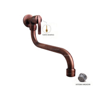 Kit lavamanos Cobre Antiguo 38cm