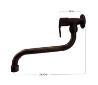 Griferia Vintage Pared Cobre Antiguo Oscuro