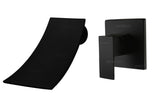 Mezclador lavamanos Pared Cascada Negro