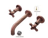 Mezclador Vintage  Lavamanos Pared Cobre Antiguo