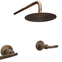 Mezclador ducha vintage palanca bronce antiguo
