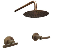 Mezclador ducha vintage palanca bronce antiguo