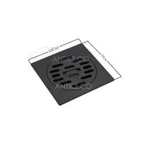 Rejilla piso Cuadrada 10x10cm negra