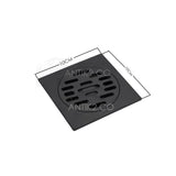 Rejilla piso Cuadrada 10x10cm negra