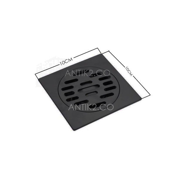 Rejilla piso Cuadrada 10x10cm negra