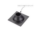 Rejilla piso Cuadrada 10x10cm negra