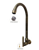 Grifería Vintage Parted Cuello Alto Bronce Antiguo