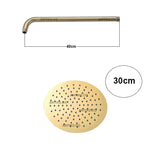 Mezclador Ducha dorado + 30cm