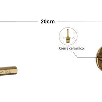 Mezclador Ducha dorado + 30cm
