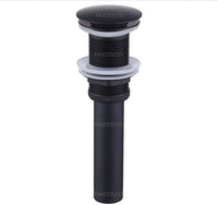 Lavamanos Negro Acero inoxidable 24cm + Desagüe de Push