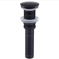 Lavamanos Negro Acero inoxidable 40cm + Desagüe de Push