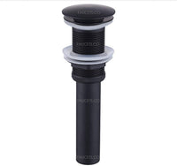 Lavamanos Negro Acero inoxidable 40cm + Desagüe de Push