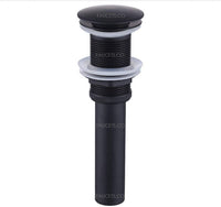 Lavamanos Negro Acero inoxidable 28cm + Desagüe de Push