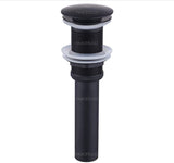 Lavamanos Negro Acero inoxidable 28cm + Desagüe de Push