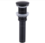 Lavamanos Negro Acero inoxidable 24cm + Desagüe de Push