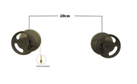Mezclador Ducha Vintage Bronce Antiguo + Ducha 30cm