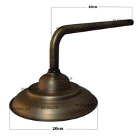 Mezclador Ducha Vintage Bronce Antiguo + Ducha 30cm