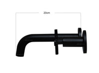 Griferia Pared Incrustar Negro (Agua fria)
