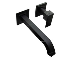 Griferia Pared Incrustar Negro (Agua fria)