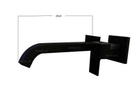 Griferia Pared Incrustar Negro (Agua fria)