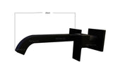 Griferia Pared Incrustar Negro (Agua fria)
