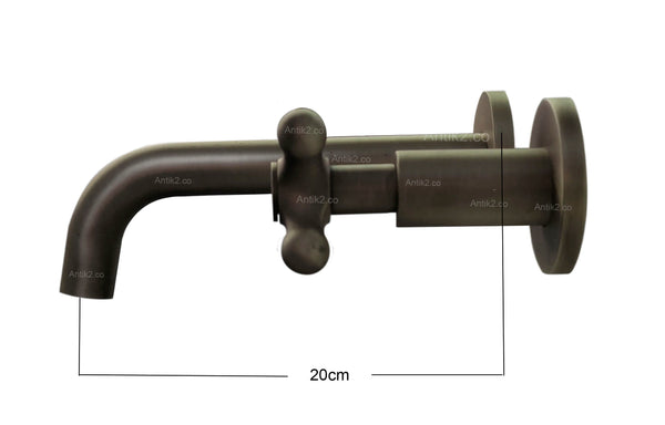 Griferia Vintage Pared Bronce Antiguo