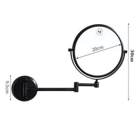 Espejo Aumento 1x-3x Negro