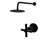 Registro Ducha negro + Ducha 30cm