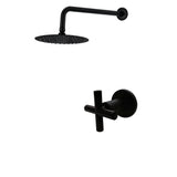 Registro Ducha negro + Ducha 30cm