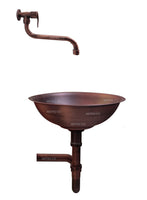 Kit lavamanos Cobre Antiguo 38cm