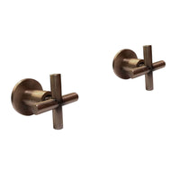 Mezclador vintage Bronce Antiguo + Ducha a techo 20cm