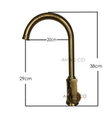 Grifería Alta  Vintage Bronce Antiguo
