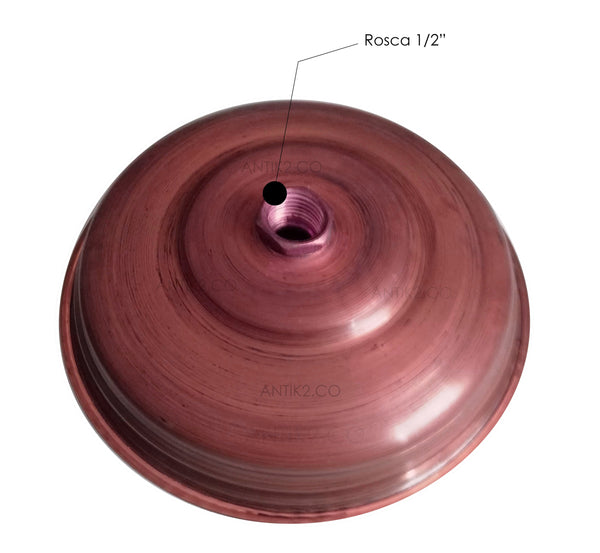 Ducha cobre Crudo 25cm