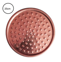 Ducha cobre Crudo 25cm