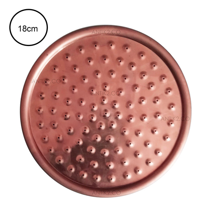 Ducha cobre Crudo 18cm