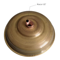 Ducha Redonda Bronce Crudo 30cm