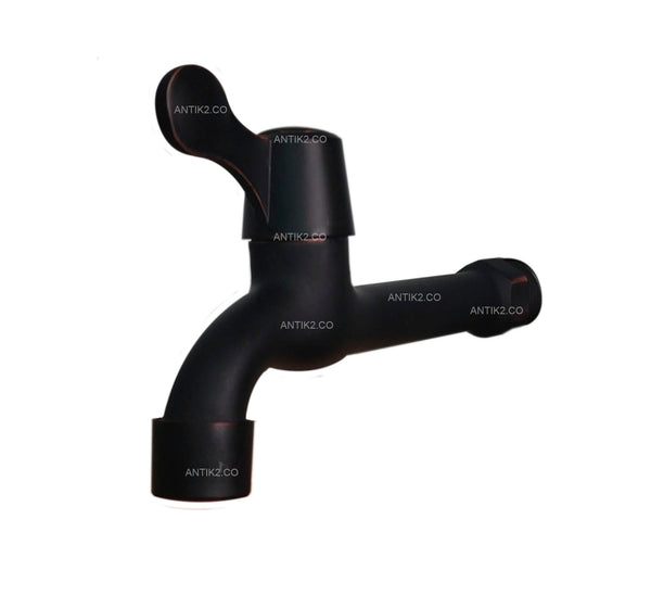 Llave terminal Pared Negro Antiguo (Agua fria)