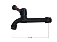 Llave terminal Pared Negro Antiguo (Agua fria)