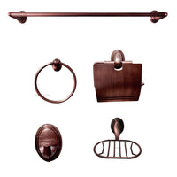 Juego accesorios x 5 Cobre Antiguo
