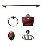 Juego accesorios x 5 Cobre Antiguo